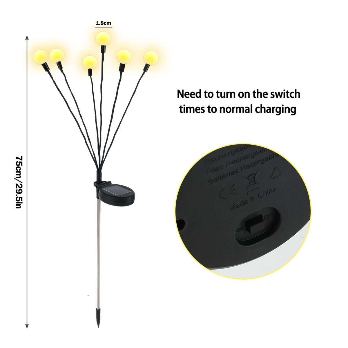 4PCS Solar LED Light Garden Decor