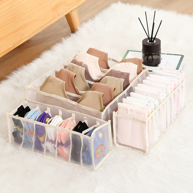 Underwear Drawer Organizer Foldable Storage Box