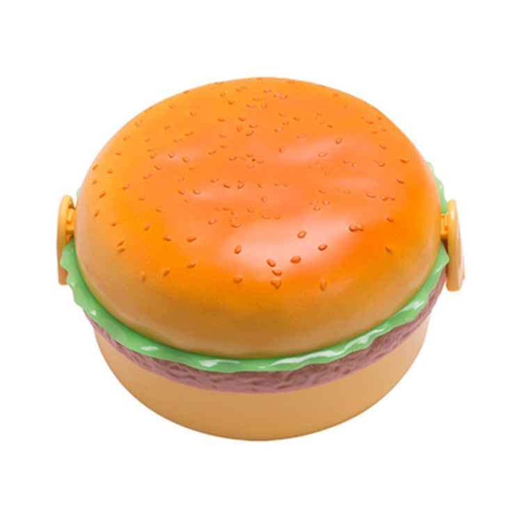 Hamburger Double Tier Lunch Box