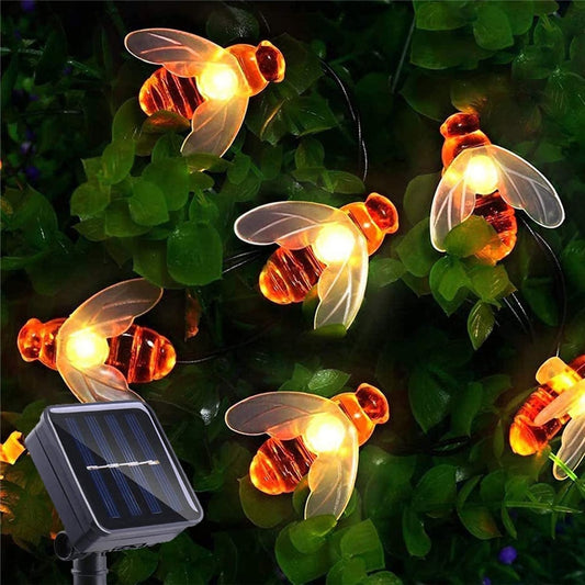 LED Cute Bee Solar String Lights