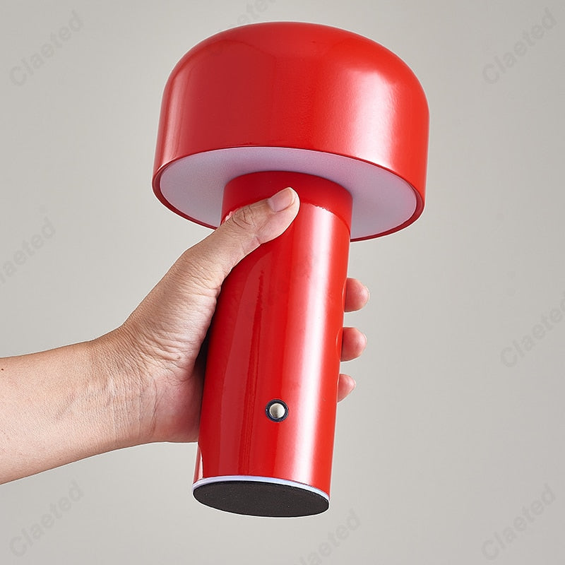 Italian Designer Mushroom Table Lamp Night Light Portable Cordless
